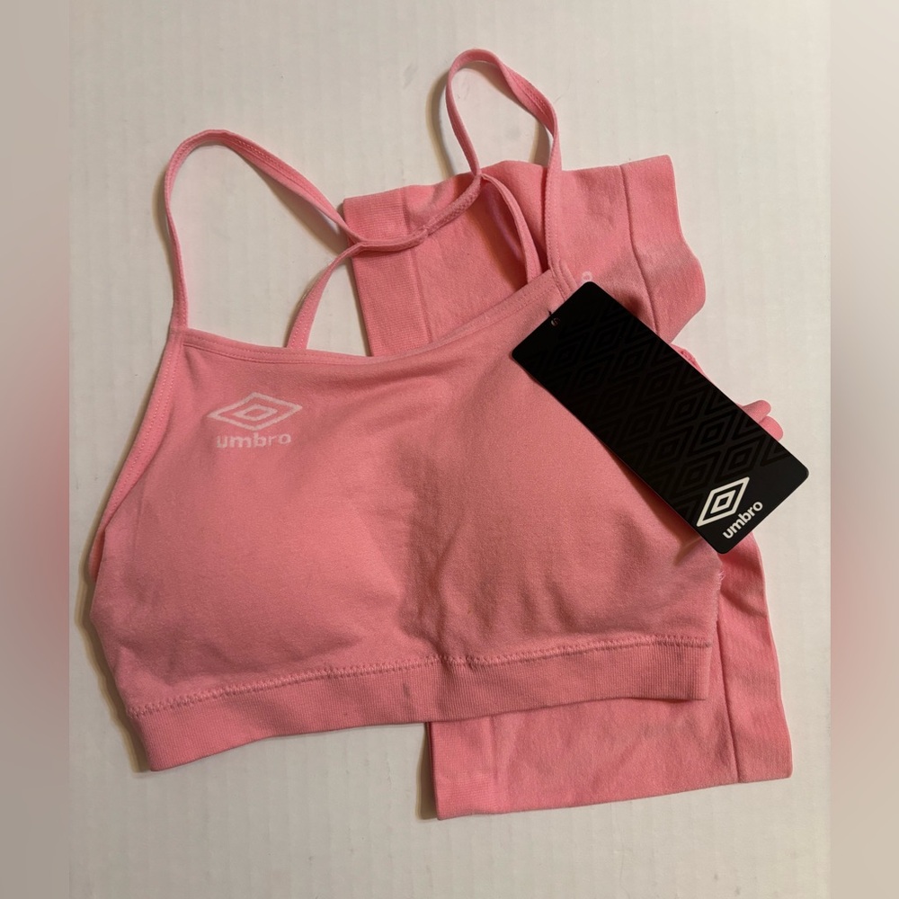 Umbro Girl's Seamless Crossback Bralette with Boyshort 2-Piece Set
